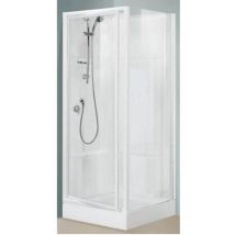 Alutrade - Cabine de douche oceane - Dimensions 90 x 90 cm - blanc