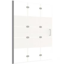 Helloshop26 - Cabine de douche pliable paroi de baignoire paroi de douche cabine de baignoire salle de bain maison intérieur esg 100 x 140 cm blanc
