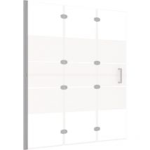 Helloshop26 - Cabine de douche pliable paroi de baignoire paroi de douche cabine de baignoire salle de bain maison intérieur esg 120 x 140 cm blanc