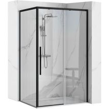 Cabine De Douche Solar Black Mat 90x90