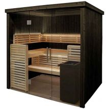 Cabine de sauna Harvia 206 x 203 x 202 cm 2 ou 3 personnes poêle à sauna fournis