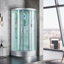 Boreal Sauna - Cabine douche Hammam Archipel qdr 80C white