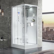 Boreal Sauna - Cabine douche Hammam duo Archipel Pro 120G (120x85cm) - 2 places