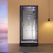 Cabine douche hammam X-ONE 100 MIROIR Archipel - 100x90 cm