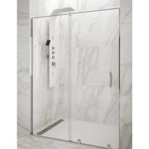 Cabine Paroi de douche avant Allstone hidra 1+1, sans profil inférieur ni supérieur 145-150 cm barre de stabilisation Parallèle