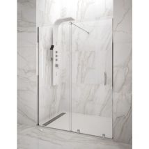 Cabine Paroi de douche avant ALLSTONE HIDRA 1+1, sans profil inférieur ni supérieur 105-110 cm barre de stabilisation Perpendiculaire