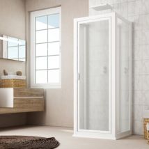 Forte - Cabine parois de douche pivot 75x70x75 cm h 72 en acrylique mod. Sigma trio