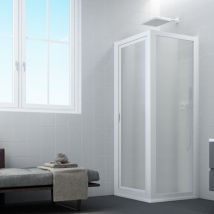 Forte - Cabine parois de douche pivot 80x80 cm h 77 en acrylique mod. Sigma duo