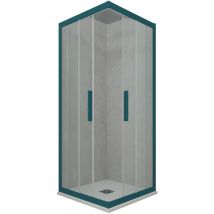 Cabine parois douche coulissante 70x110 Vert Night Watch Kolors