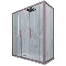 Cabine parois douche coulissante 70x130 Lavande Glam Duo