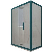 Cabine parois douche coulissante 80x160 Vert Night Watch Deco Duo