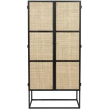 Boite A Design - Buffet et Bahut, Cabinet 2 portes Guuji Rotin en Wood
