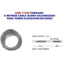 persiana 6 metros cable acero galv.para torno elevacion 06129002