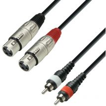 Cable 2xrca Male To 2xxlr Female 3m Adam K3 K3tfc0300