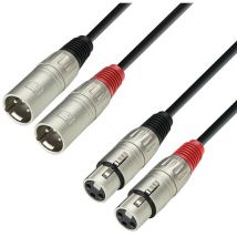 Cable 2xxlr Male To 2xxlr Female 3m Adam K3 K3tmf0300