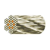 Câble acier inox 7x7 fils Levac 3 mm crm 500 Kg - vendu au m - 1260DIE180