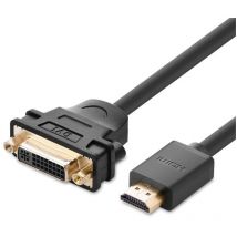 Ugreen - Câble adaptateur adaptateur dvi femelle - hdmi mâle 22cm noir