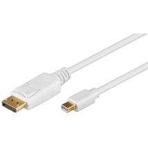Goobay - Câble Adaptateur Mini DisplayPort , Doré, Connecteur mini DisplayPort Connecteur DisplayPort . Longueur de câble 2 m