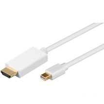 Câble Adaptateur Mini DisplayPort /HDMI , Doré, Connecteur mini DisplayPort connecteur hdmi (type a). Longueur de câble 2 m