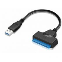 XVX - Ulisem Câble adaptateur usb 3.0 vers sata iii pour disque dur, léger et équipé de led, adapté aux ssd et disques durs de 2,5 pouces.