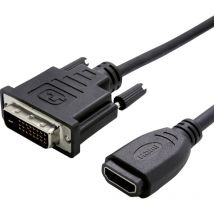 Câble adaptateur Value dvi / hdmi Fiche mâle dvi-d 24+1 pôles, Prise femelle hdmi-a 0.15 m noir 12.99.3116 Câble dvi