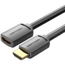 Cable hdmi 4k extension cable vention ahcbh/ hdmi male - hdmi female/ 2m/ black