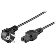 Wentronic - Goobay 93277 cable de transmisión Negro 2 m Enchufe tipo f C15 acoplador