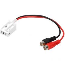 Cable Autoradio Adaptateur RCA AUXPG3 compatible avec Citroen Peugeot et autoradio origine RD4