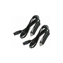 SNQ - Cable cargador de 2 pines para enfriador de coche, 12 v, 2 m, para encendedor de cigarrillos