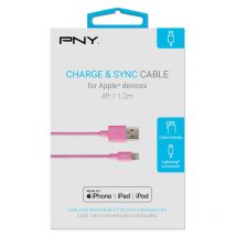 Cable charge iphone rose lightning 1.2m Pny