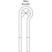 Hellermanntyton - Cable Clips, P-Clips, Plastic, 9.5mm Bundle Diameter, Black, Pac