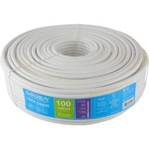 Sedea - Câble coaxial 17 VAtC/PH/A Triple Blindage en couronne de 100 mètres - blanc 032799