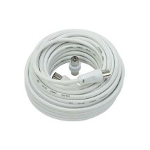 Câble coaxial TV 10 mètres – Adaptateur et connecteur pour câble courant faible – Type de port connectique, Quantité par pack, Tension électrique
