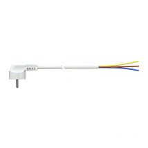 Cable Eléctrico Con Clavija Tipo f 2m 3x1.5mm 4.8mm 16A 250V Blanco Solera