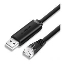 Ugreen - Câble console, adaptateur usb - RJ45, câble Ethernet à paire torsadée, 1,5 m, noir