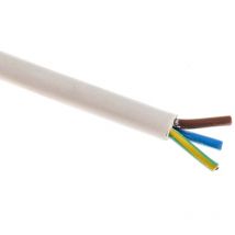 Rs Pro - Câble d'alimentation 3G1 mm², gaine pvc Blanc, 100m ( Prix pour Bobine de 100 Mètres )