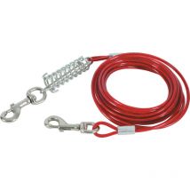 Cable d'attache et ressort 3 mètres pour chien Animallparadise