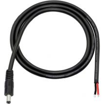 Cable dc Pigtails 0,5 mètre carré 1 mètre pour caméra de sécurité cctv, dvr, bande lumineuse LED.etc.