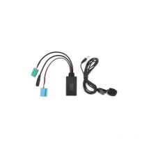 Cable de audio Bluetooth de 6 pines, adaptador estéreo AUX-in para coche con micrófono, compatible con Renault Clio/Espace/Megane.