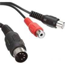 ETT - Goobay 50002 cable de audio 0,2 m din (5-pin) 2 x rca Negro