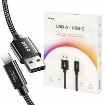 Cable De Charge Rapide Usb C Pour Samsung Android Auto Deko Court 0,5m