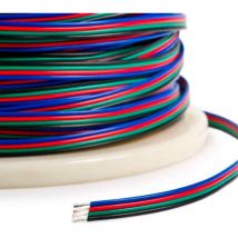 Cable de conexión a medida para tiras led rgb 4x0,50mm, 1 metro