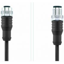 Câble de connexion M12 pour capteurs/actionneurs Automation Line Escha AL-WAK4.5-2-AL-WAS4.5/S370 8044053 Pôle: 5 Con
