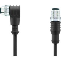 Escha - Câble de connexion M12 pour capteurs/actionneurs Automation Line AL-WWAK4-2-AL-WAS4/S370 8044050 Pôle: 4 Conten