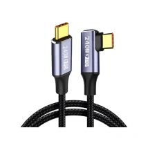 Câble de données usb-c vers usb-c Câble de données usb-c vers Type c 2M coudé simple