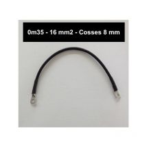 Câble de liaison batterie 16mm² cosses M8 35cm