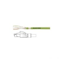 Câble de liaison réseau informatique, Ethernet industriel [1x RJ45 mâle - 1x RJ45 mâle] Helukabel vert 10.00 m X183391