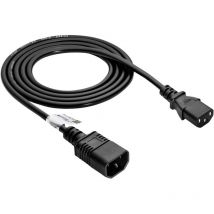 Câble de raccordement Akyga alimentation [1x Secteur mâle C14 - 1x Secteur femelle C13] 1.8 m noir