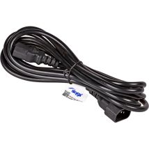 Câble de raccordement Akyga alimentation [1x Secteur mâle C14 - 1x Secteur femelle C13] 3 m noir Q249623