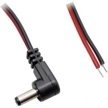 Câble de raccordement basse tension BKL Electronic 075107 DC mâle - extrémité(s) ouverte(s) 5.50 mm 2.10 mm 5.00 m 1 pc(s) R224161